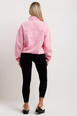 womens sweatshirt jumper manhattan new york embroidery 
