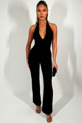 backless christmas party jumpsuit weekend outfit