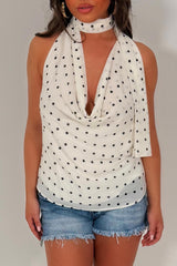 summer festival tops polka dot print styledup whitefox uk