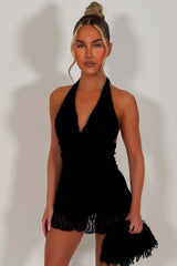 summer holiday lace playsuit dress backless trendy outfit styledup whitefox uk sale
