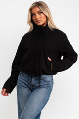 zara womens soft bomber jacket with drawstring hem styledup uk