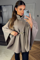 cape with belt christmas day outfit dressy poncho