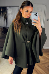 cape with belt christmas day outfit dressy poncho