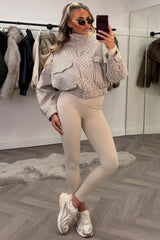 womens oversized check padded puffer jacket styledup uk