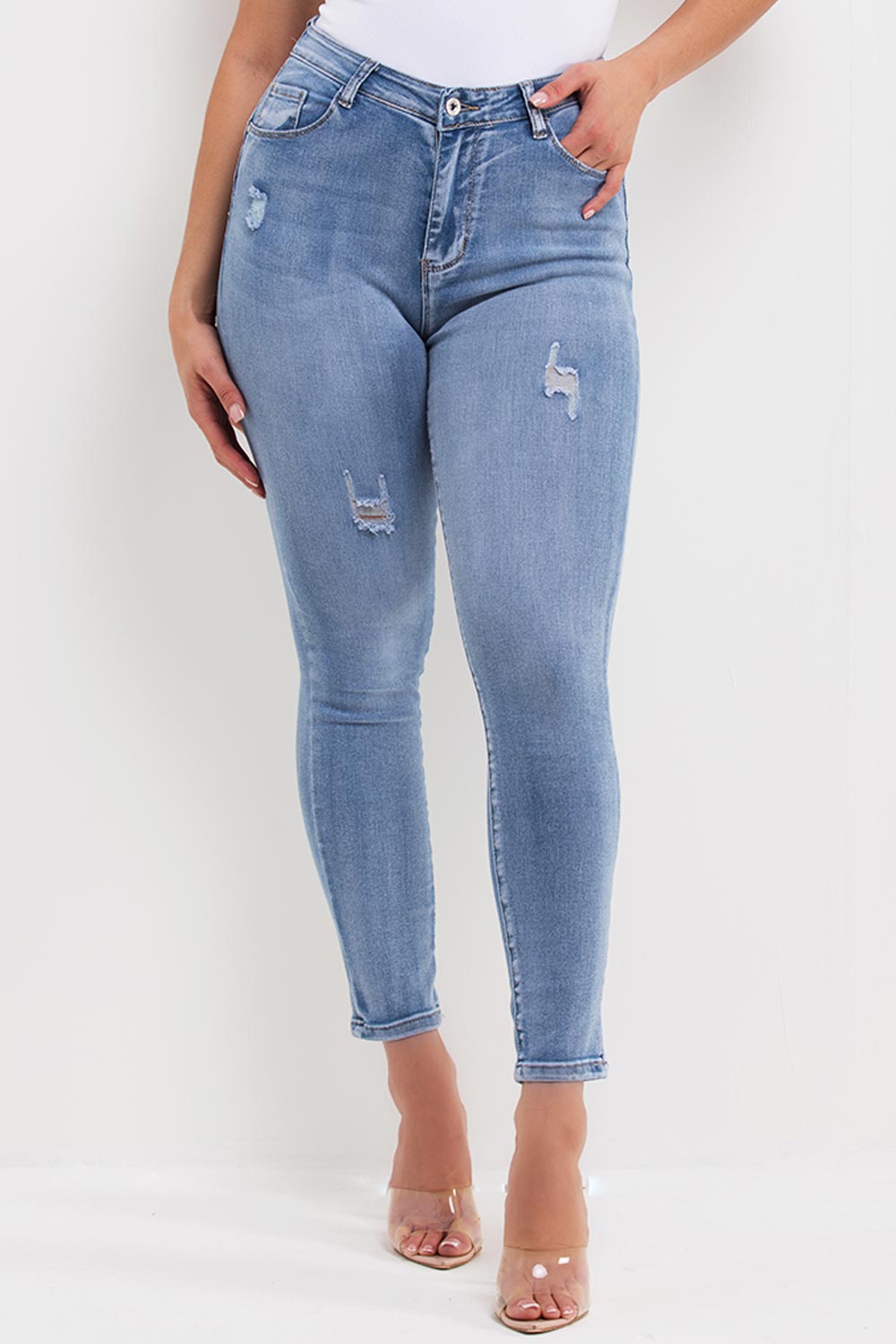 womens high waisted skinny jeans