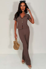zara womens straight leg trousers and top two piece co ord set styledup uk