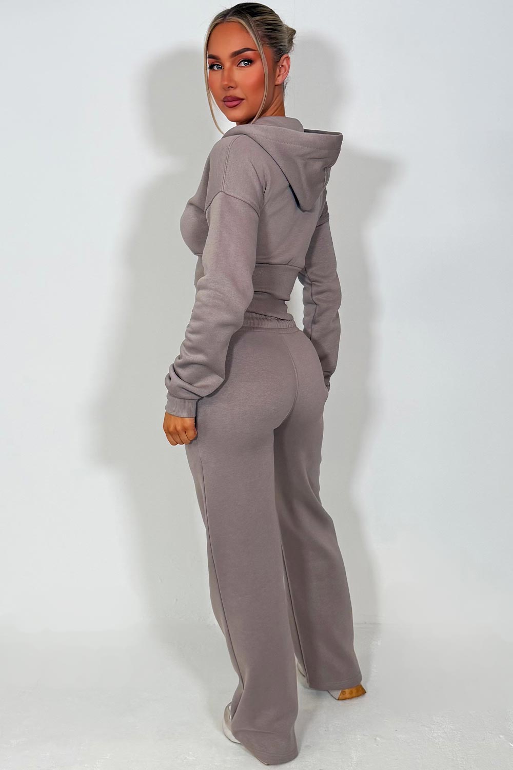 corset cinched waist hoodie and joggers tracksuit co rod set for womens styledup