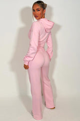 corset cinched waist hoodie and joggers tracksuit co rod set for womens styledup