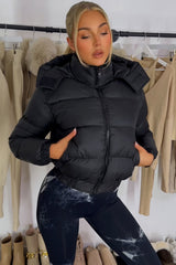 black puffer jacket styledup