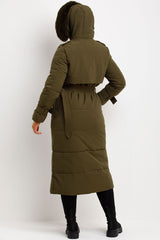 womens puffer trench coat uk