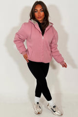 faux fur lined hooded sweatshirt womens loungewear styledup