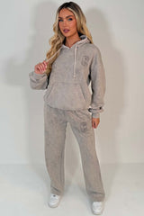 womens zip up joggers and hoodie tracksuit lounge set airport outfit styledup