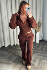 womens joggers and crop corset hoodie everyday tracksuit set styledup fashion