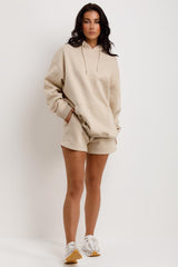 womens shorts tracksuit hoodie and shorts loungewear 