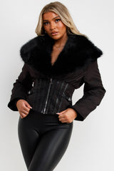 trendy fur collar jacket styledup uk