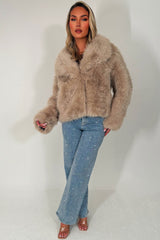 zara womens fur jacket with collars 