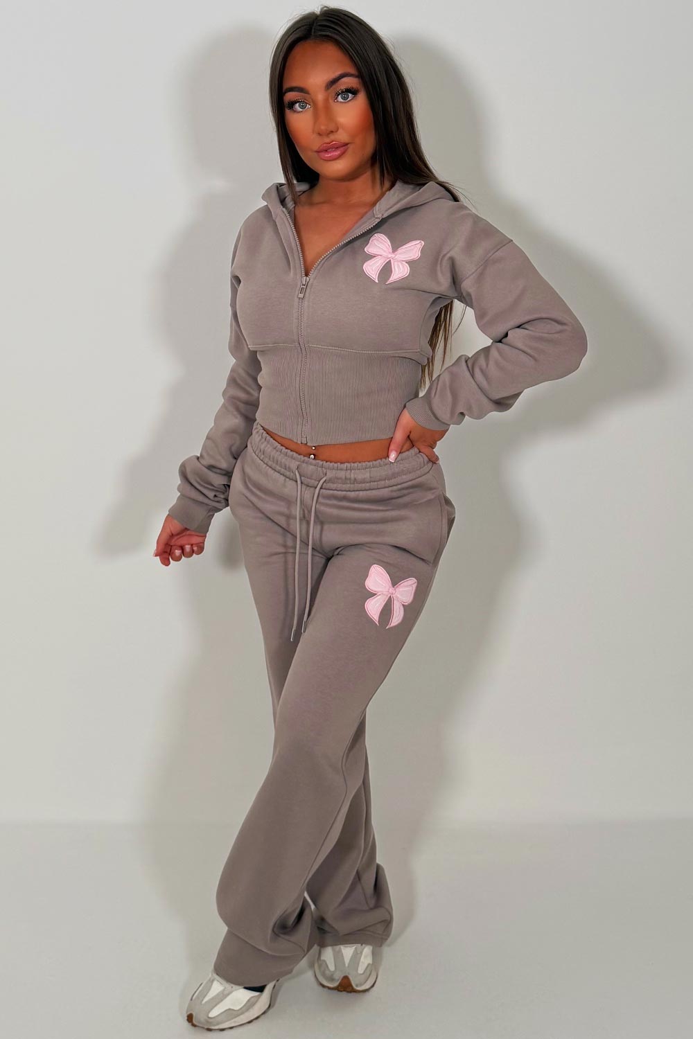 womens zara tracksuit set airport outfit for holidays styledup