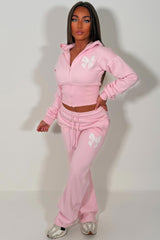 womens zara tracksuit set airport outfit for holidays styledup