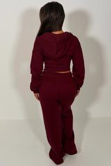 womens crop corset hoodie and joggers tracksuit set airport outfit styledup