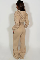 womens crop corset hoodie and joggers two piece loungewear co ord couture club set styledup fashion airport outfit 