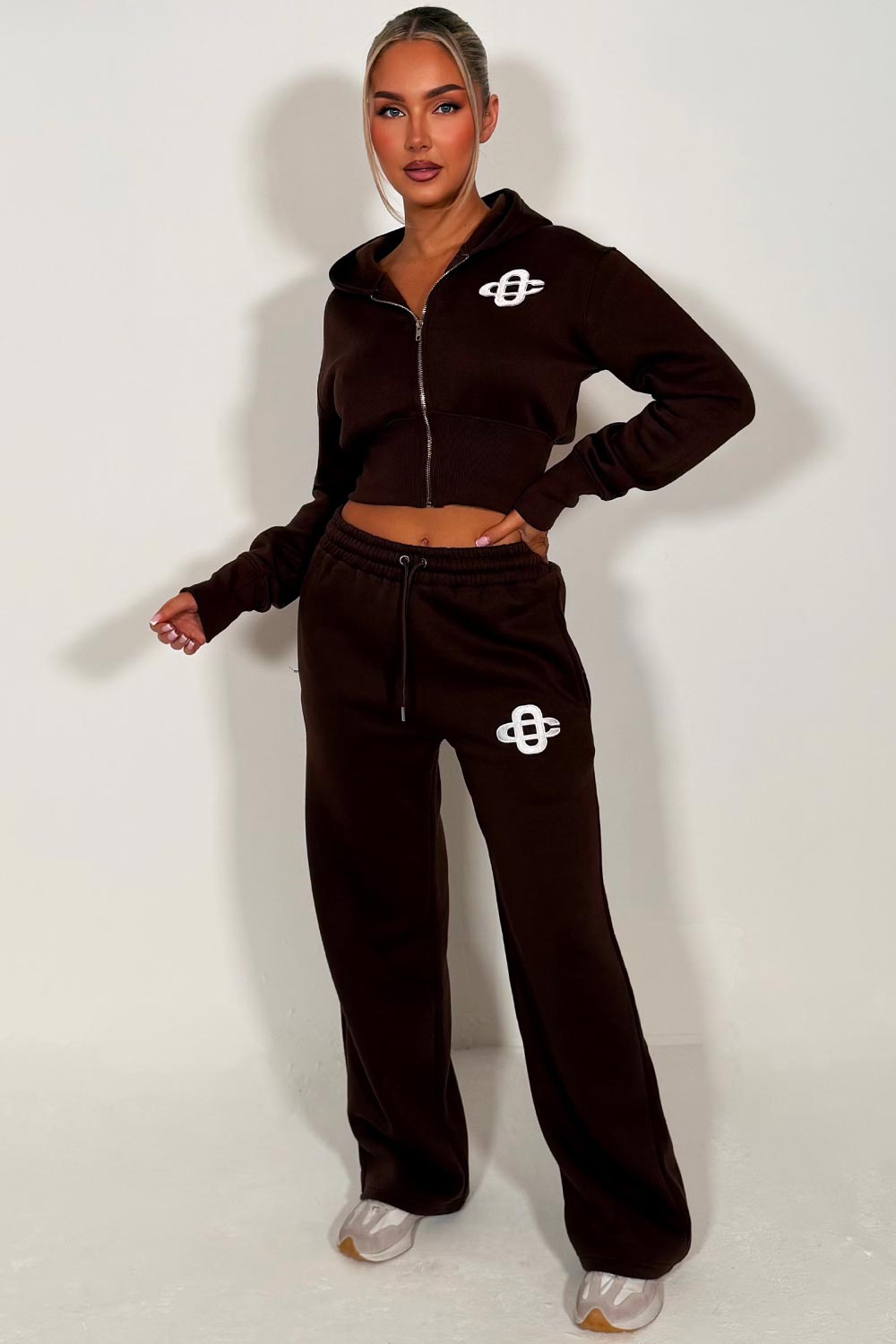 corset hoodie and joggers tracksuit co rod set for womens styledup