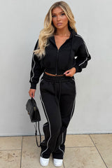 womens hoodie and joggers two piece loungewear co ord set styledup fashion airport outfit 