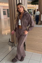 womens hoodie and joggers two piece loungewear co ord set styledup fashion airport outfit 
