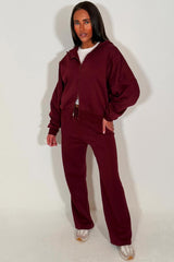zara double zip hoodie and jogger tracksuit womens lounge set styledup 