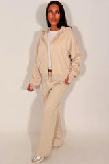 zara double zip hoodie and jogger tracksuit womens lounge set styledup 