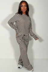 womens striped loungewear set uk styledup uk