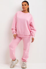 womens tracksuit co ord sweatshirt and joggers set