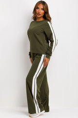 side stripe lounge set for womens styledup