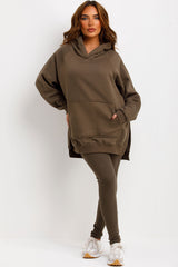 womens hoodie and leggings loungewear co ord for winter