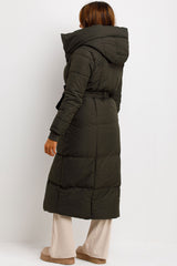 longline padded puffer coat womens styledup