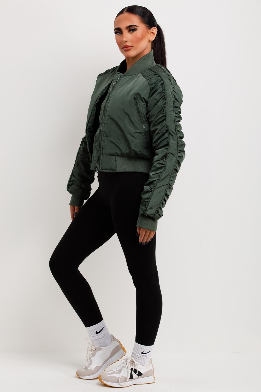 Bishop Sleeves Bomber Jacket - Women - Ready-to-Wear