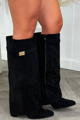 womens knee high cowboy boots fold over style sale styledup