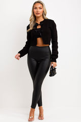 knitted cardigan christmas party outfit styledup