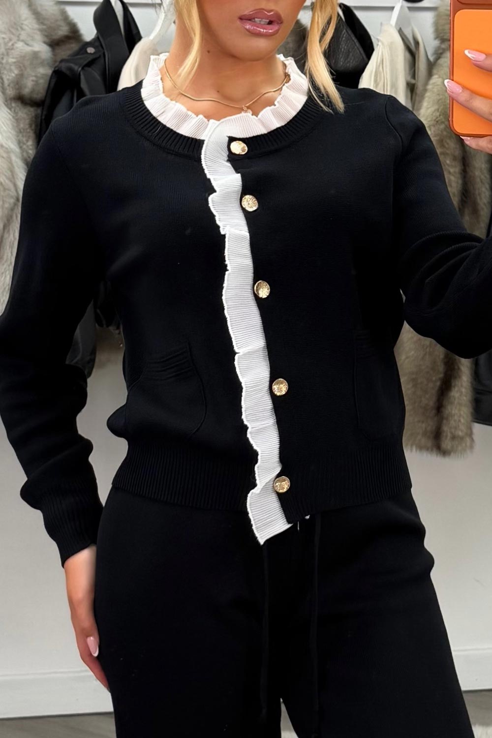 womens knitted jumper top and trousers two piece set occasion outfit styledup uk