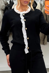 womens knitted jumper top and trousers two piece set occasion outfit styledup uk