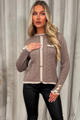 womens jumper with gold buttons christmas outfit styledup