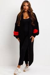 womens knitted cardigan longline styledup