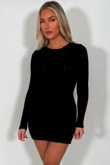 womens jumper dress with long sleeve christmas outfit