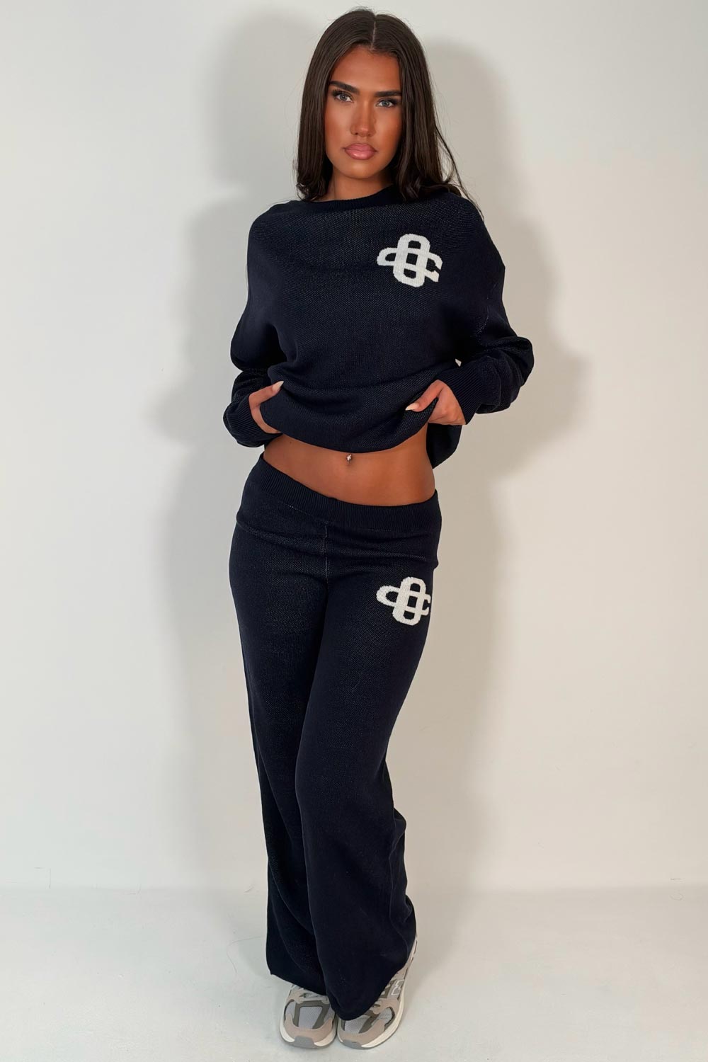 couture club knitted lounge set womens uk styledup