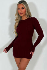 womens jumper dress with long sleeves styledup