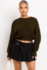 long sleeve knitted jumper womens