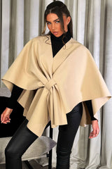 cape shawl for women poncho bow front