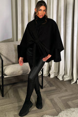 black cape shawl wrap