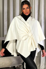 bow front cape shawl womens