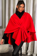 bow front cape shawl womens