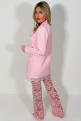 pink blazer womens styledup fashion